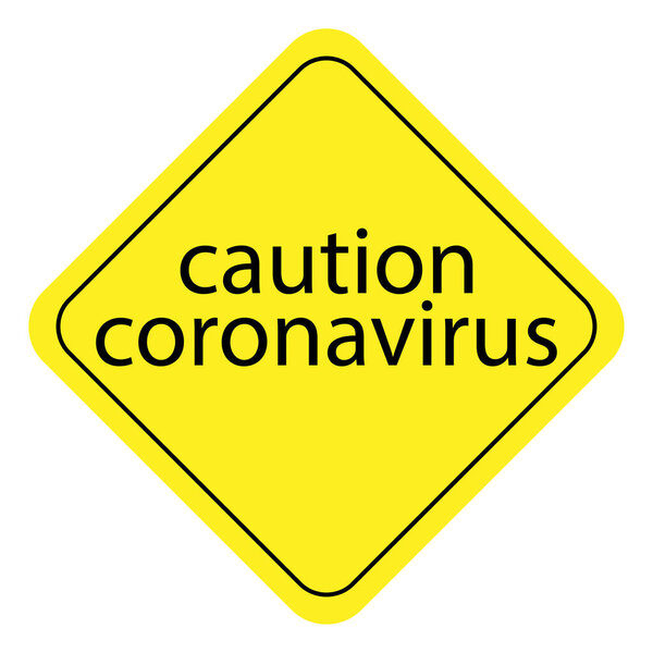 attention sign plate. 