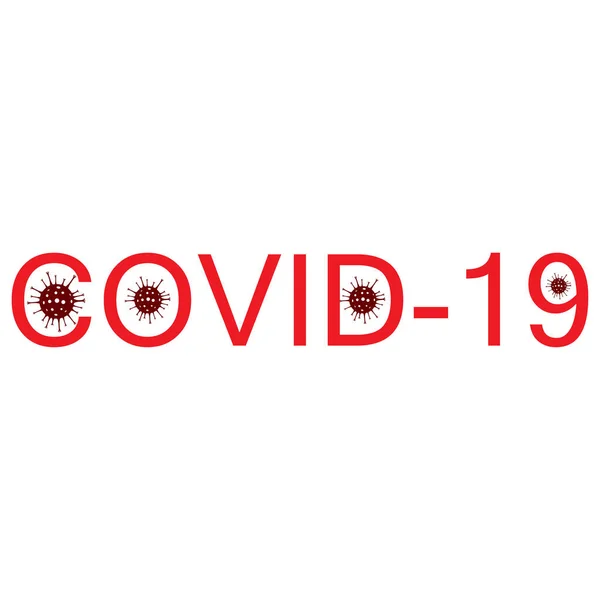 Nowa nazwa koronawirus COVID-19 — Wektor stockowy