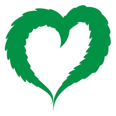 kenevir kalp vektörü grafiği