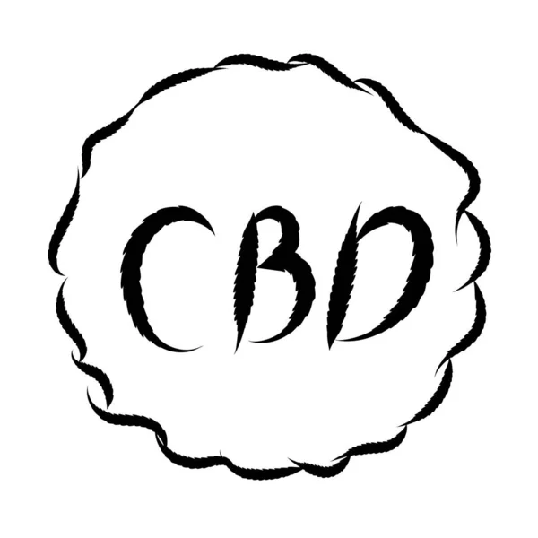 Εικονογράφηση διανύσματος cbd σύμβολο. — Διανυσματικό Αρχείο