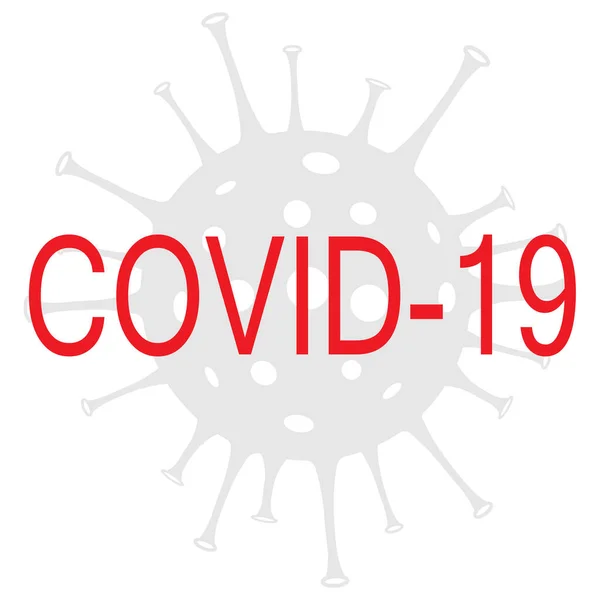 Nový název coronavirus COVID-19 — Stockový vektor