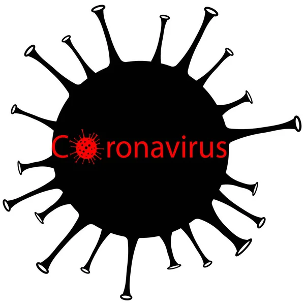 CORONAVIRUS 2019-nCVのコンセプト. — ストックベクタ