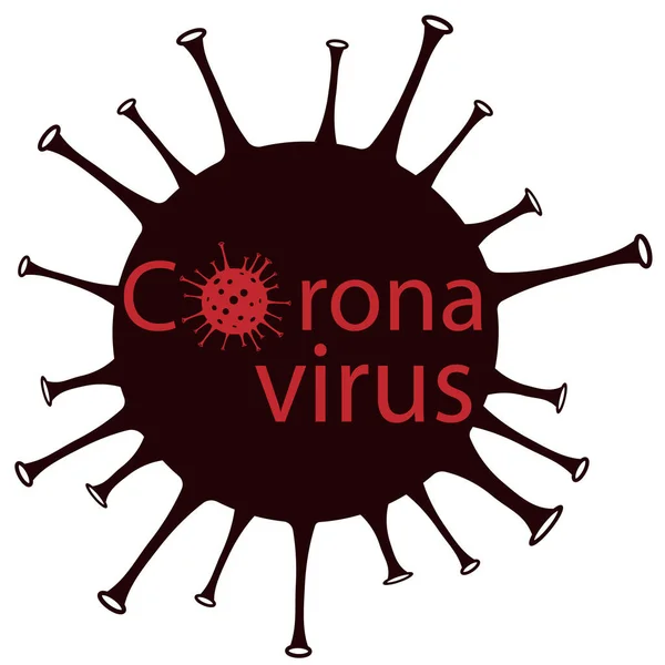 CORONAVIRUS 2019-nCVのコンセプト. — ストックベクタ