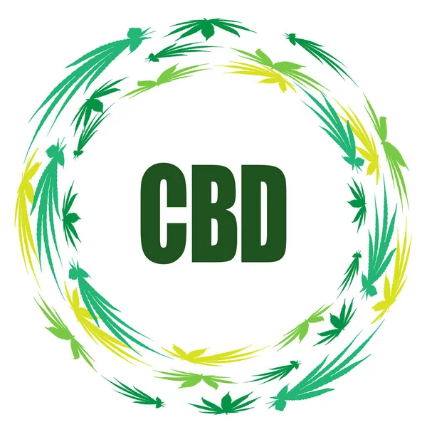  Vektör illüstrasyon cbd sembolü.