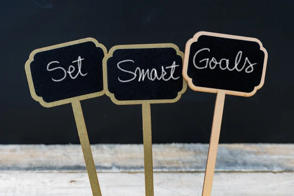 Бизнес-сообщение Set Smart Goals — стоковое фото