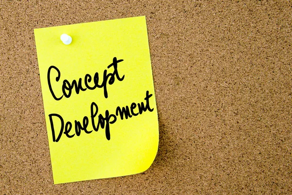 Concept Development text written on yellow paper note — Stock Photo, Image