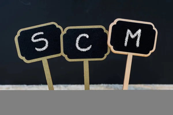 Acronyme d'entreprise SCM as Supply Chain Management — Photo