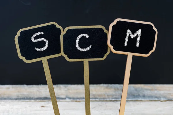 Geschäftsakronym scm als Supply Chain Management — Stockfoto