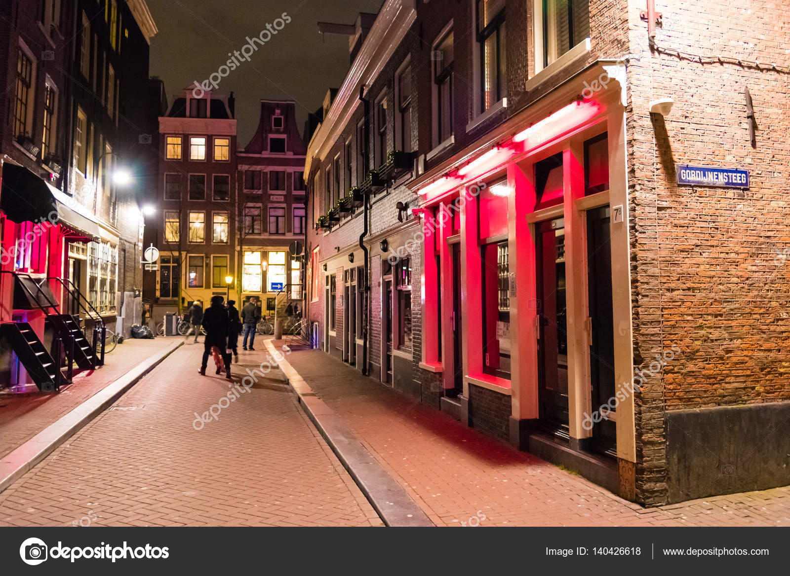 street view in Amsterdam Red Light – Stock Editorial Photo © #140426618