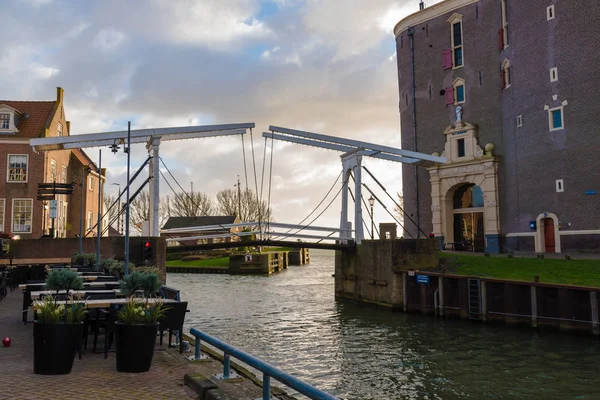 Historiska centrum av Enkhuizen i Nederländerna — Stockfoto