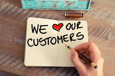 El yazısı metnini biz aşk bizim müşteriler