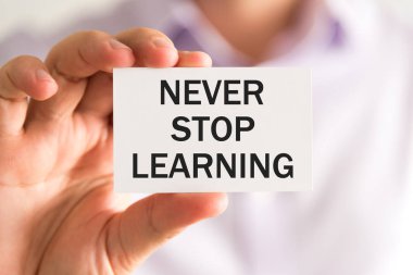 Metin öğrenme durdurmak asla kartıyla