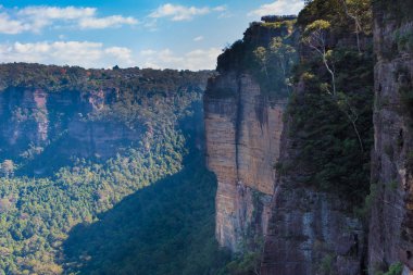 Jamison Vadisi ve Echo Point lookout Katoomba, Avustralya