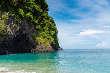 Tropikal beyaz kum plaj Bali, Endonezya