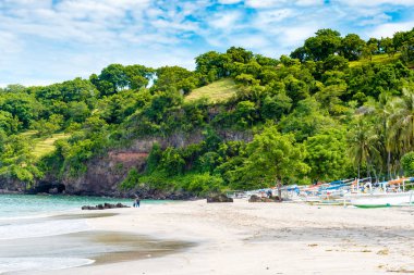 Beyaz kum Perasi plaj Bali, Endonezya
