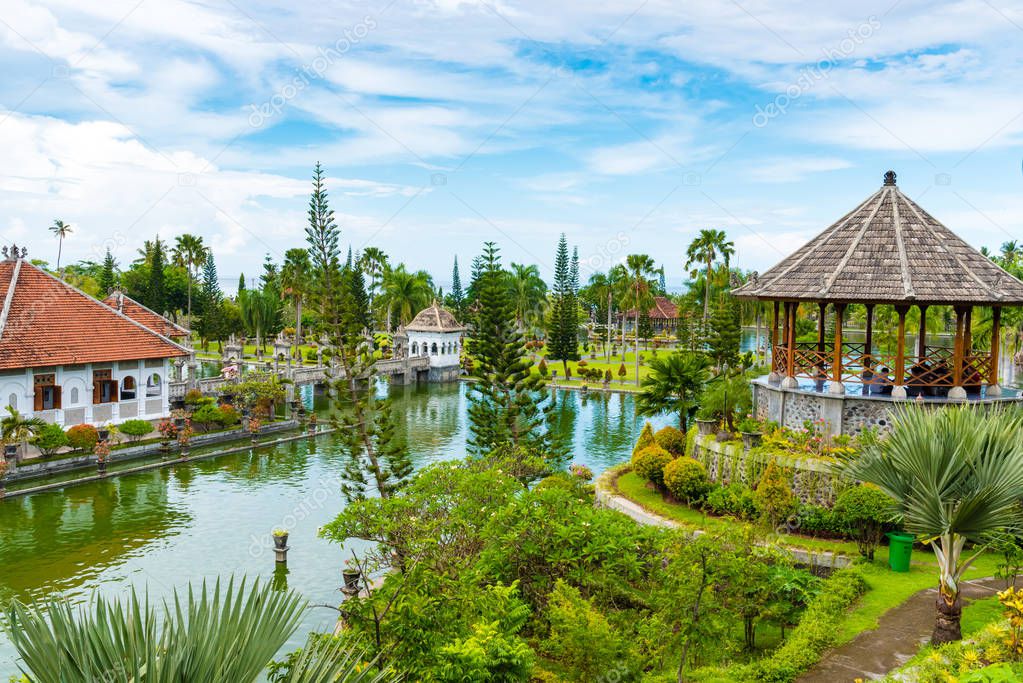  Taman Ujung Water Palace  in Bali Indonesia Stock 