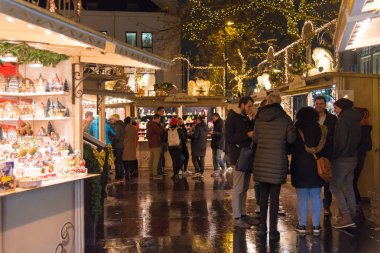 Noel pazarı Düsseldorf şehir '