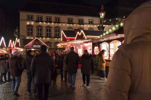 Karácsonyi vásár a city Dusseldorf — Stock Fotó