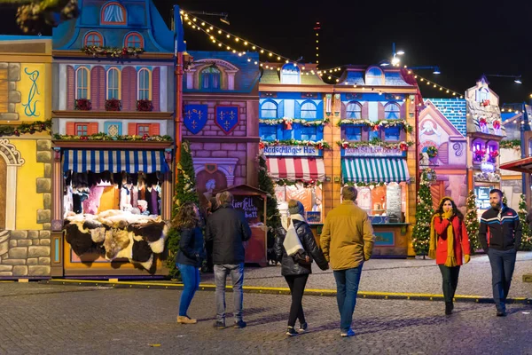 杜塞尔多夫城市的圣诞市场 — 图库照片