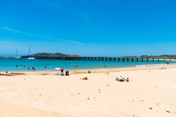 Australian coastal sand beach at Coffs Harbour, Australia — Stock Photo, Image