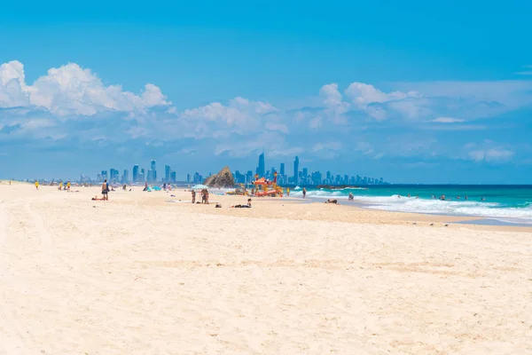 Coastal sand beach at Currumbin, Gold Coast Australia — Stock Photo, Image