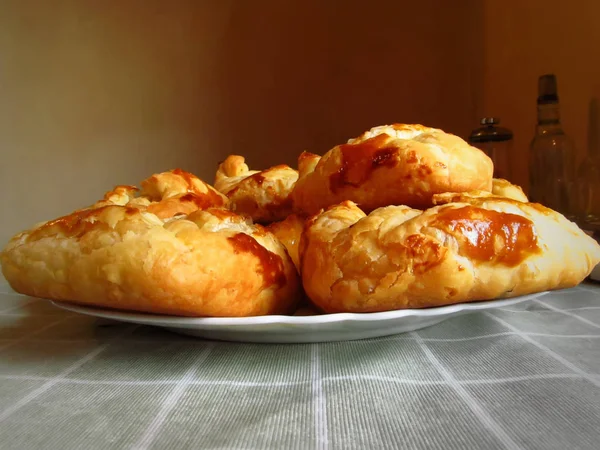 Assar Massa Folhada Receitas Avó — Fotografia de Stock