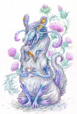 bir iblis ile çay partisi