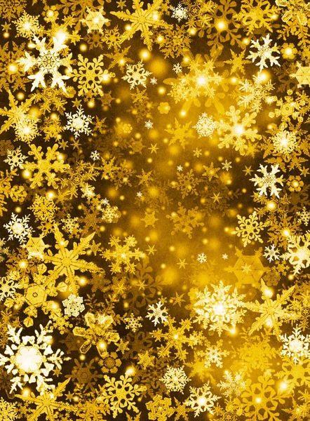Golden Snow Background — Stock Photo, Image