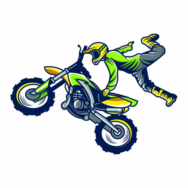 Motorcross vector illustratie — Stockvector