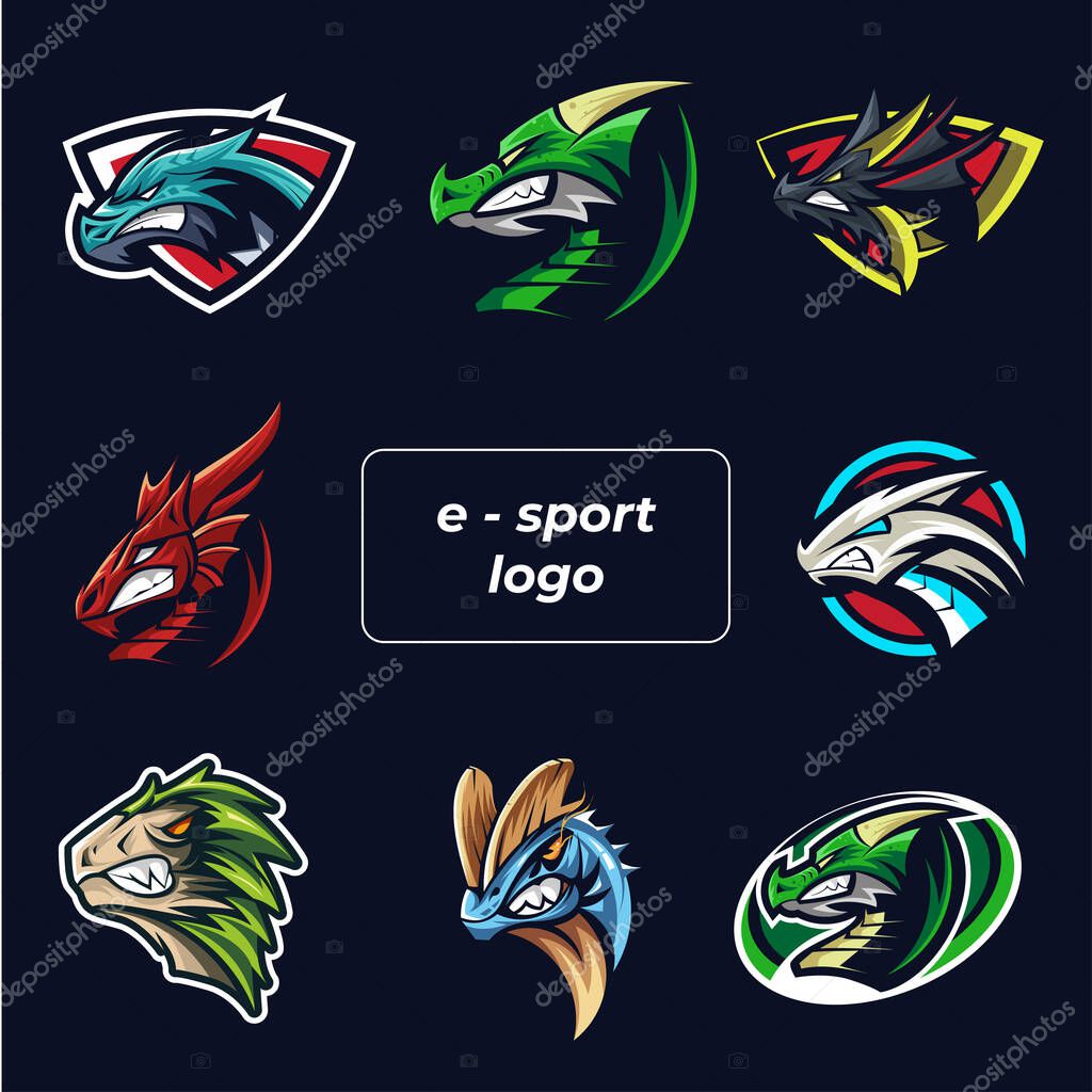 E-sport logo set