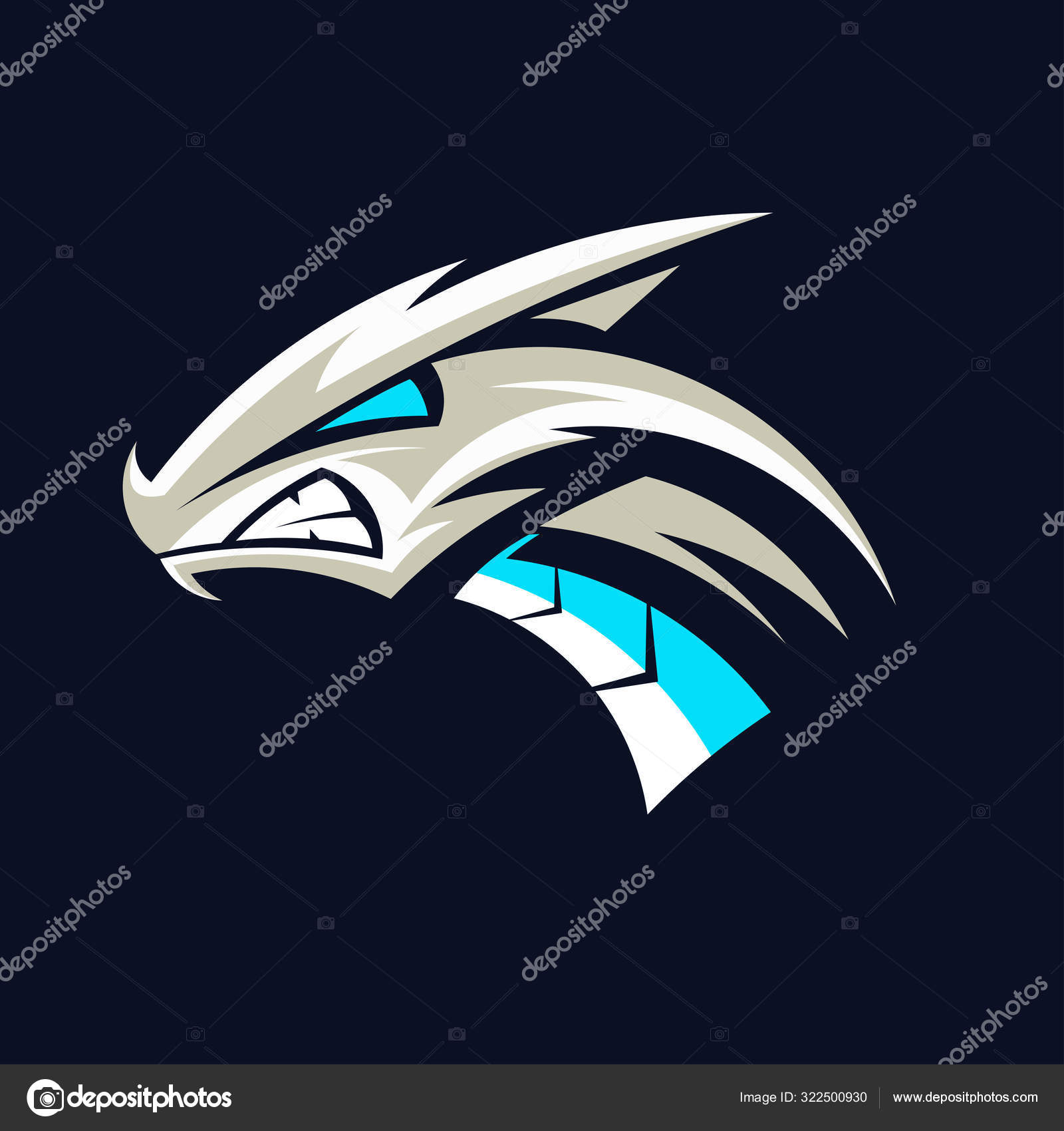 Dragon sport gaming mascot logo template Stock Vector Image by  ©maniacvector #322500930