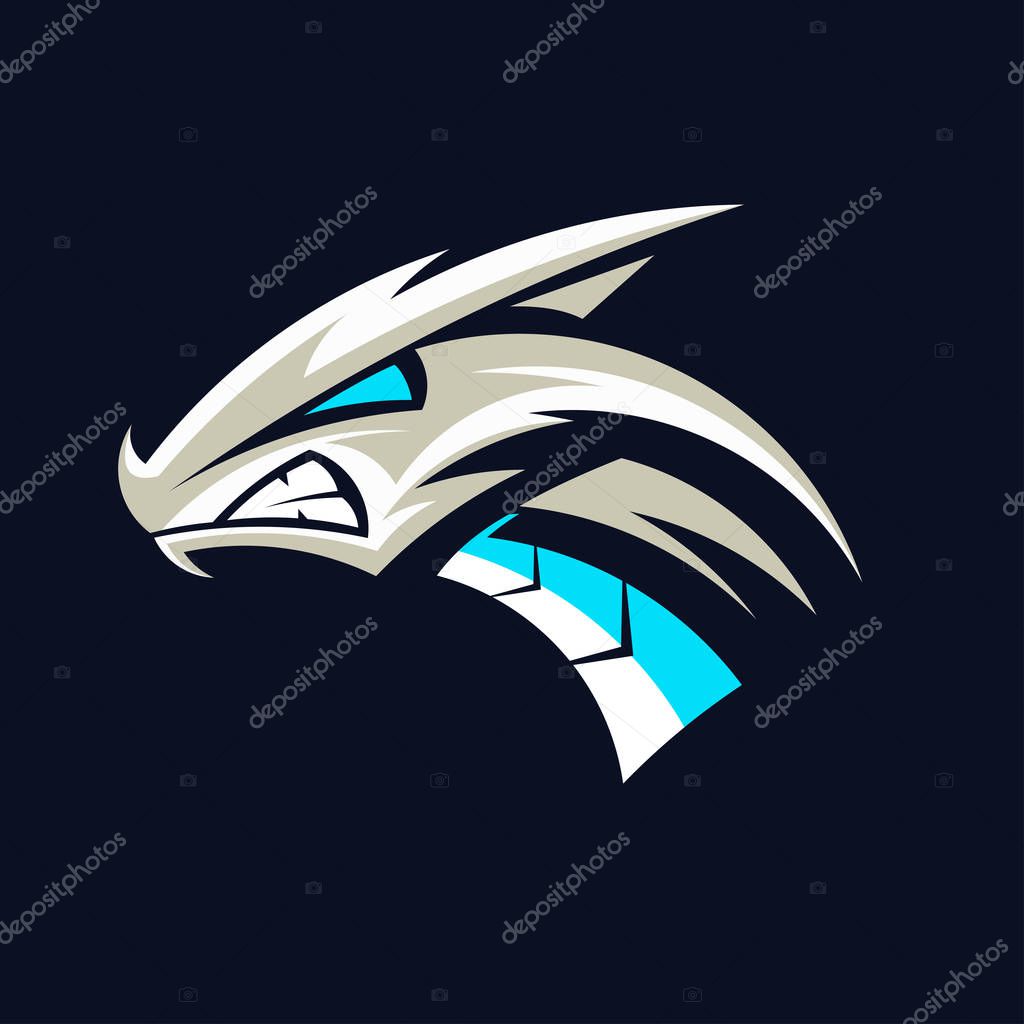 Dragon sport gaming mascot logo template