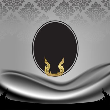 Geleneksel Tayland tarzı vektör çizimi.