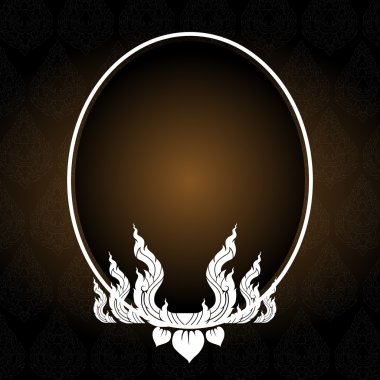 Geleneksel Tayland tarzı vektör çizimi.