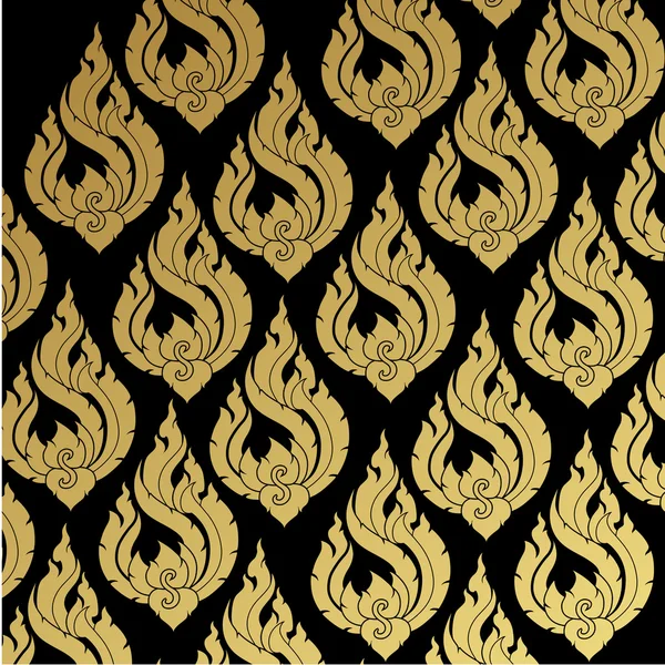 Geleneksel Tayland tarzı vektör çizimi.