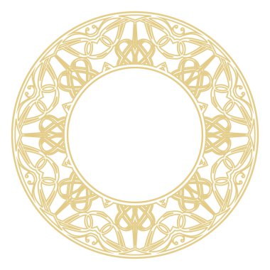 Dekoratif dairesel monogramlar.