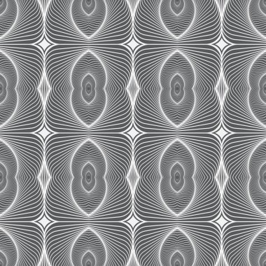 Dalgalı çizgili kusursuz vektör deseni.