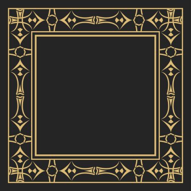 A gold decorative frame.