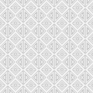 Kusursuz geometrik vektör deseni. Tekrarlanan geometrik şekillerle soyut arkaplan. Bir kafesin grafiksel tasarımı. Kapak için, kartlar, duvar kağıtları, kumaşlar.