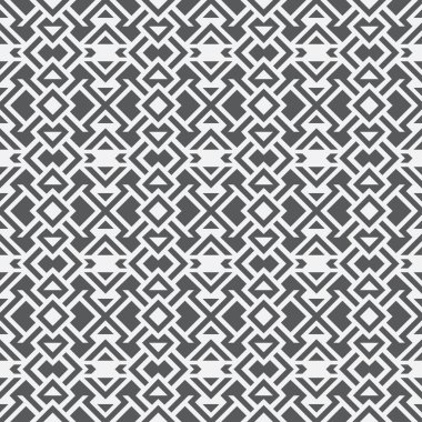 Kusursuz geometrik vektör deseni. Tekrarlanan geometrik şekillerle soyut arkaplan. Bir kafesin grafiksel tasarımı. Kapak için, kartlar, duvar kağıtları, kumaşlar.
