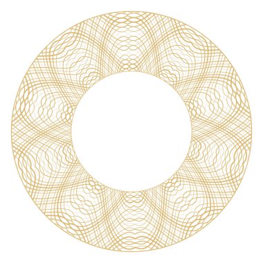 Altın doğrusal vintage çerçeve. Monogram. Düğün davetiyesinin, logonun, kartların dizayn vektörünün bağlantı ögesi.
