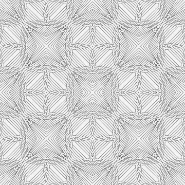 Kusursuz geometrik modeller. Soyut örgülü desenler ince bir çizgiyle. Şık bir duvar kağıdı. Vektör grafikleri.