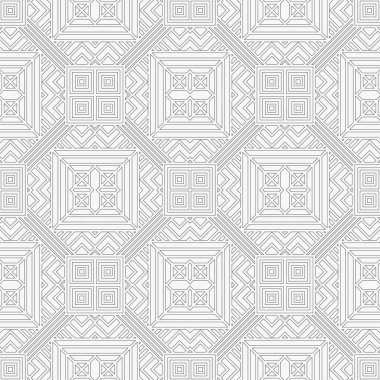 Farklı boyutlardaki eşkenar dörtgenlerden oluşan şablon kusursuz vektör. Kartın tasarımı için ince çizgiden soyut bir arka plan, bir kapak, bir broşür.