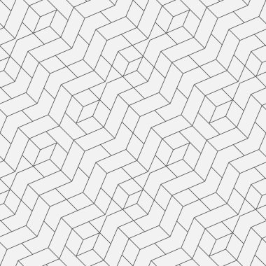 Çizgileri olan kusursuz geometrik desen. Modaya uygun monokrom dokusu. Soyut modern vektör arkaplanı. Basit kafes grafik tasarımı.
