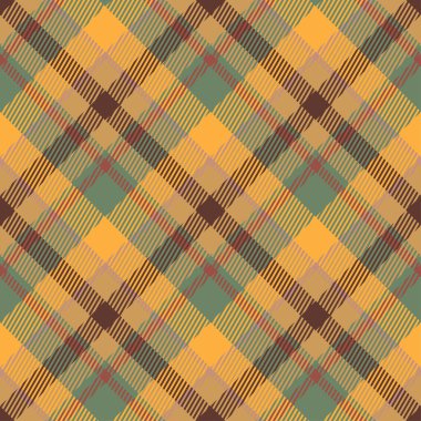 Klasik kareli tartan deseni. Kusursuz soyut doku. Geometrik renkli duvar kağıdı. İskoç kafesi. Kumaşlar, gömlekler ve tekstil üzerine vektör grafikleri.