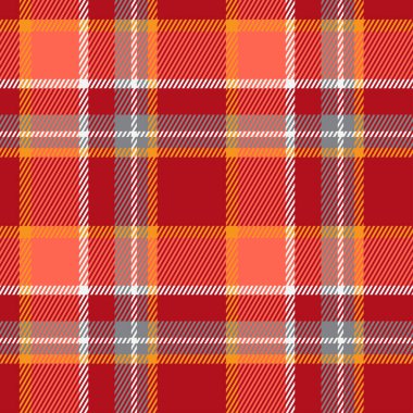 Klasik kareli tartan deseni. Kusursuz soyut doku. Geometrik renkli duvar kağıdı. İskoç kafesi. Kumaşlar, gömlekler ve tekstil üzerine vektör grafikleri.