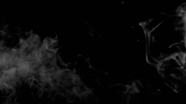 Туман Туман Дым Дыма Черном Фоне — стоковое фото