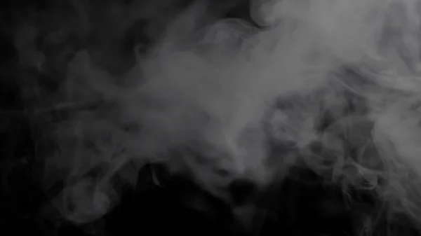 Nevoeiro Neblina Fumaça Fundo Preto — Fotografia de Stock
