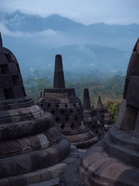 Borobudur Temple Γιογκιακάρτα Ιάβα Ινδονησία — Φωτογραφία Αρχείου