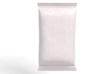 Beyaz arkaplanda beyaz ambalaj